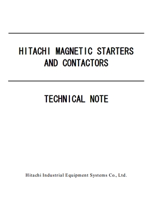 Magnetic contactors &
	Thermal overload relays